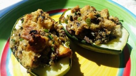Mushroom Stuffed Squash Image
